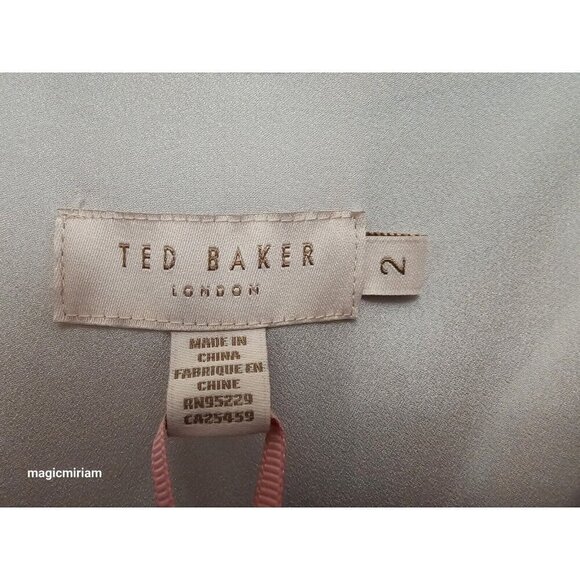 BNWT TED BAKER LONDON Olevya Everglade sleeveless wrap dress - Picture 16 of 16